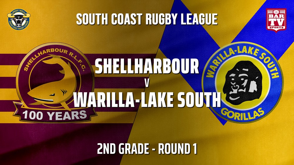 Group 7 RL Round 1 - 2nd Grade - Shellharbour Sharks v Warilla-Lake South Slate Image