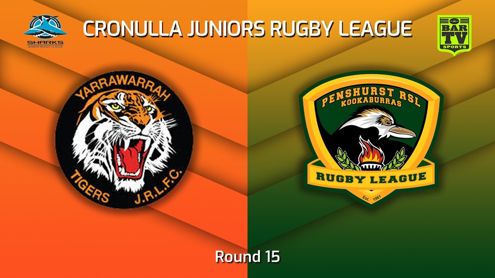 230806-Cronulla Juniors Round 15 - U16 Silver - Yarrawarrah Tigers v Penshurst RSL Minigame Slate Image
