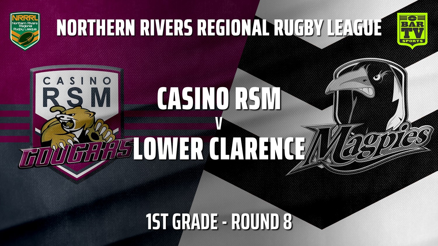 210704-Northern Rivers Round 8 - 1st Grade - Casino RSM Cougars v Lower Clarence Magpies Slate Image