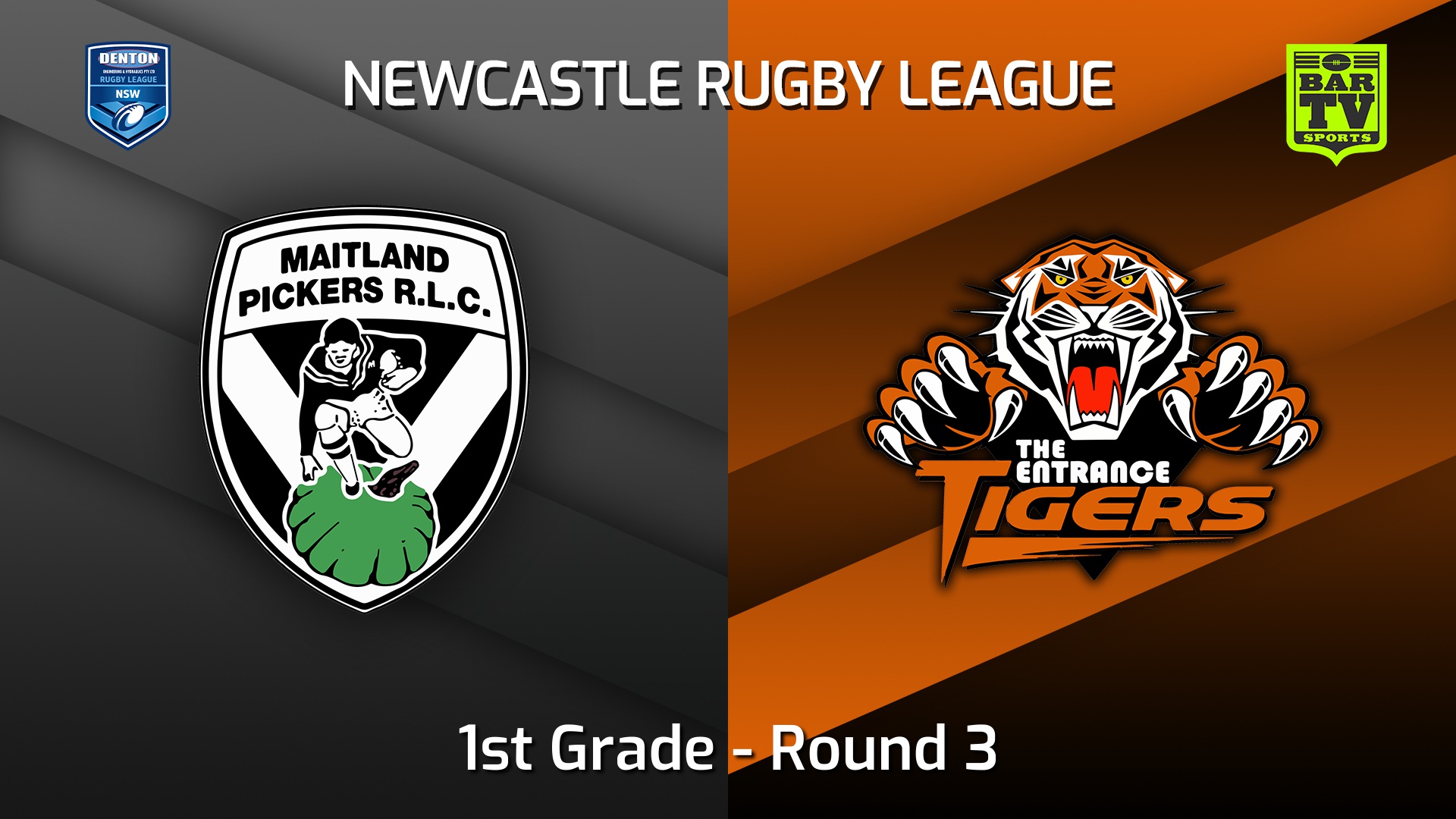 220409-Newcastle Round 3 - 1st Grade - Maitland Pickers v The Entrance Tigers Slate Image