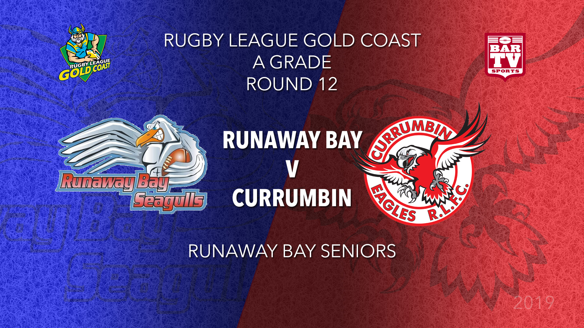 RLGC Round 12 - A Grade - Runaway Bay v Currumbin Eagles Slate Image