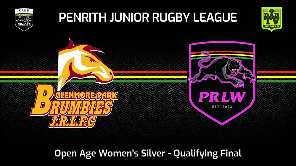 230826-Penrith & District Junior Rugby League Qualifying Final - Open Age Women's Silver - Glenmore Park Brumbies v Penrith RLW Pink Slate Image