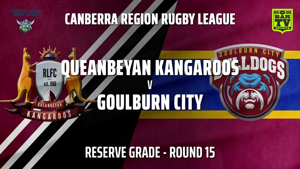 210807-Canberra Round 15 - Reserve Grade - Queanbeyan Kangaroos v Goulburn City Bulldogs Slate Image
