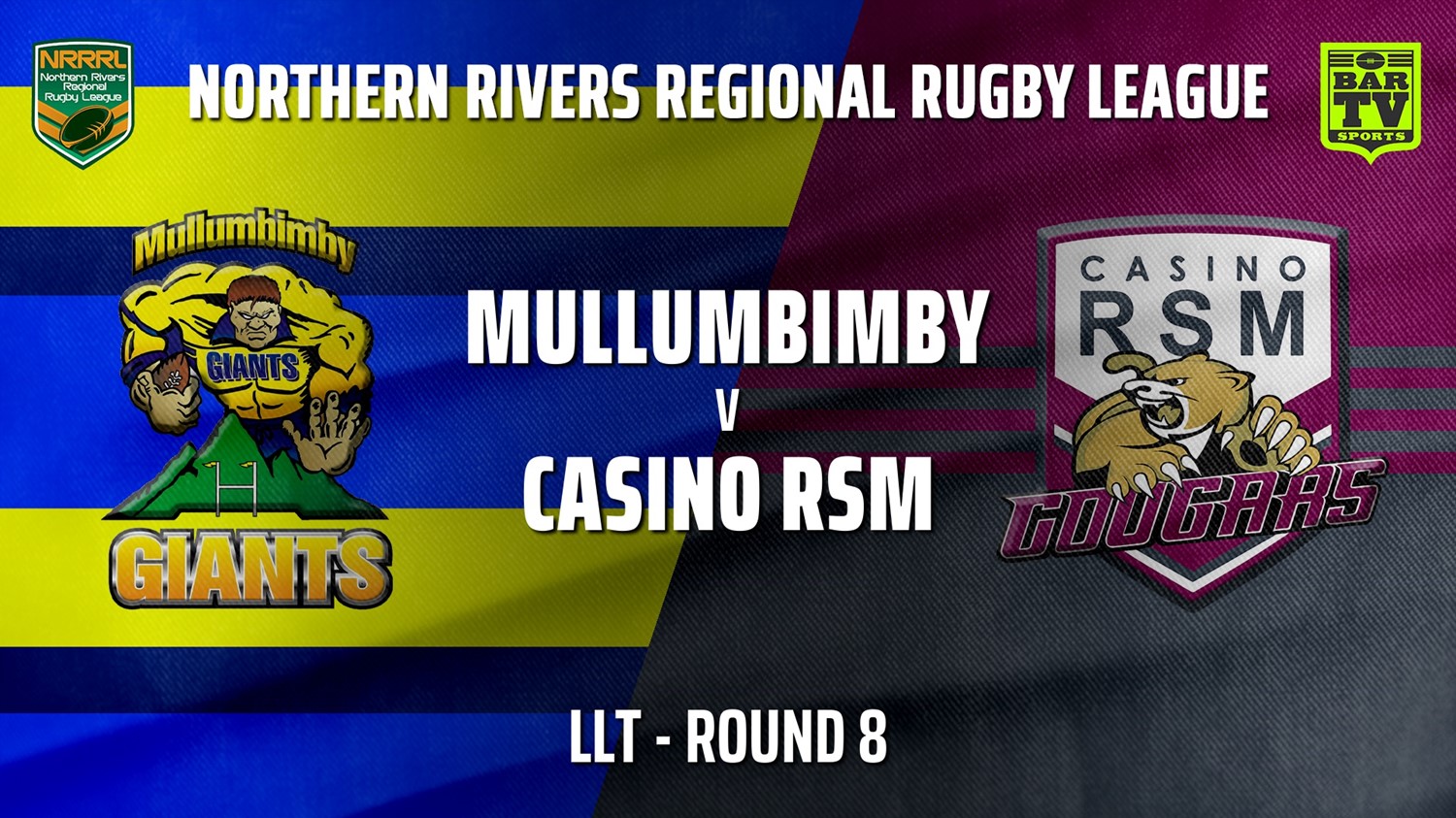210627-Northern Rivers Round 8 - LLT - Mullumbimby Giants v Casino RSM Cougars Slate Image