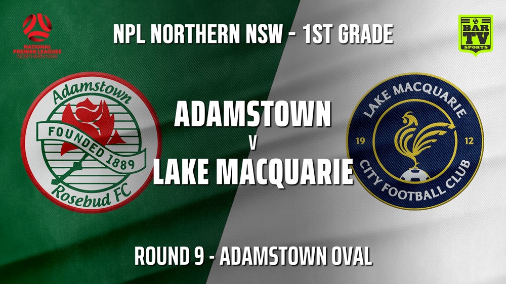 210529-NPL - NNSW Round 9 - Adamstown Rosebud FC v Lake Macquarie City FC Slate Image