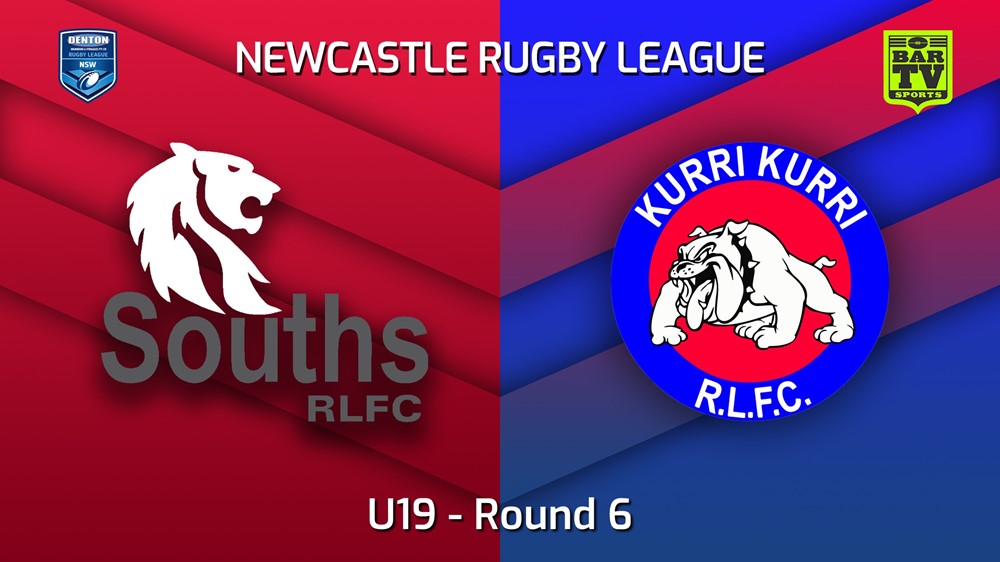 220501-Newcastle Round 6 - U19 - South Newcastle Lions v Kurri Kurri Bulldogs Slate Image