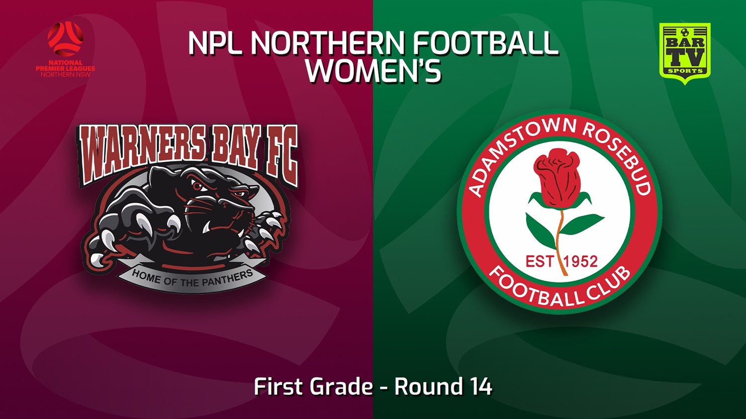 MINI GAME: NNSW NPLW Round 14 - Warners Bay FC W v Adamstown Rosebud JFC W Slate Image