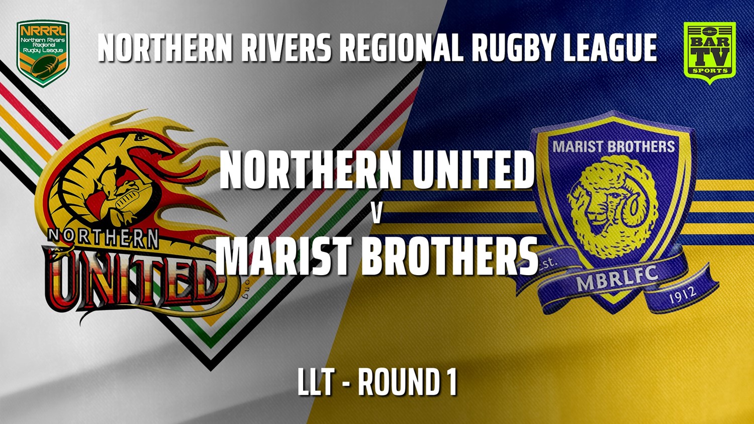 210502-NRRRL Round 1 - LLT - Northern United v Lismore Marist Brothers Rams Slate Image