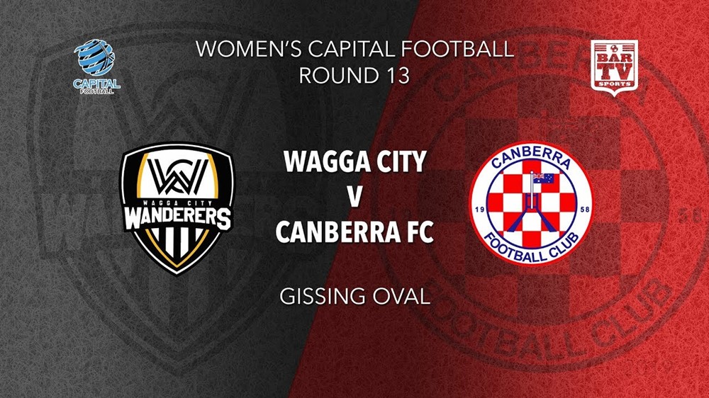NPL Women - Capital Round 13 - Wagga City Wanderers FC (women) v Canberra FC (women) Slate Image