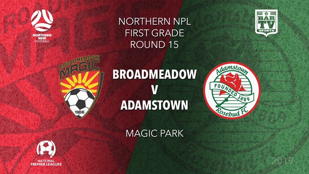 NPL - NNSW Round 15 - Broadmeadow Magic FC v Adamstown Rosebud FC Slate Image