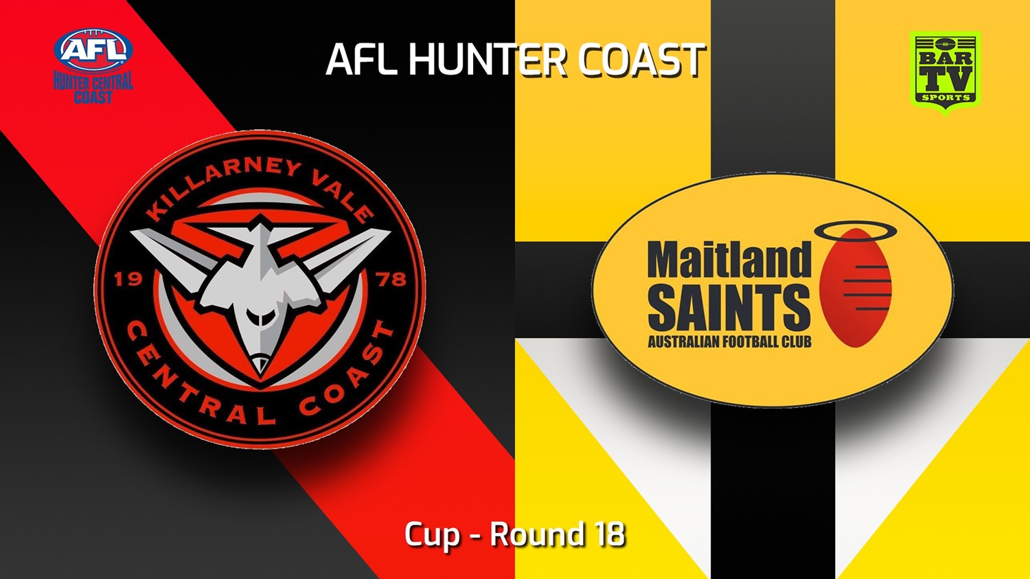 230819-AFL Hunter Central Coast Round 18 - Cup - Killarney Vale Bombers v Maitland Saints Minigame Slate Image