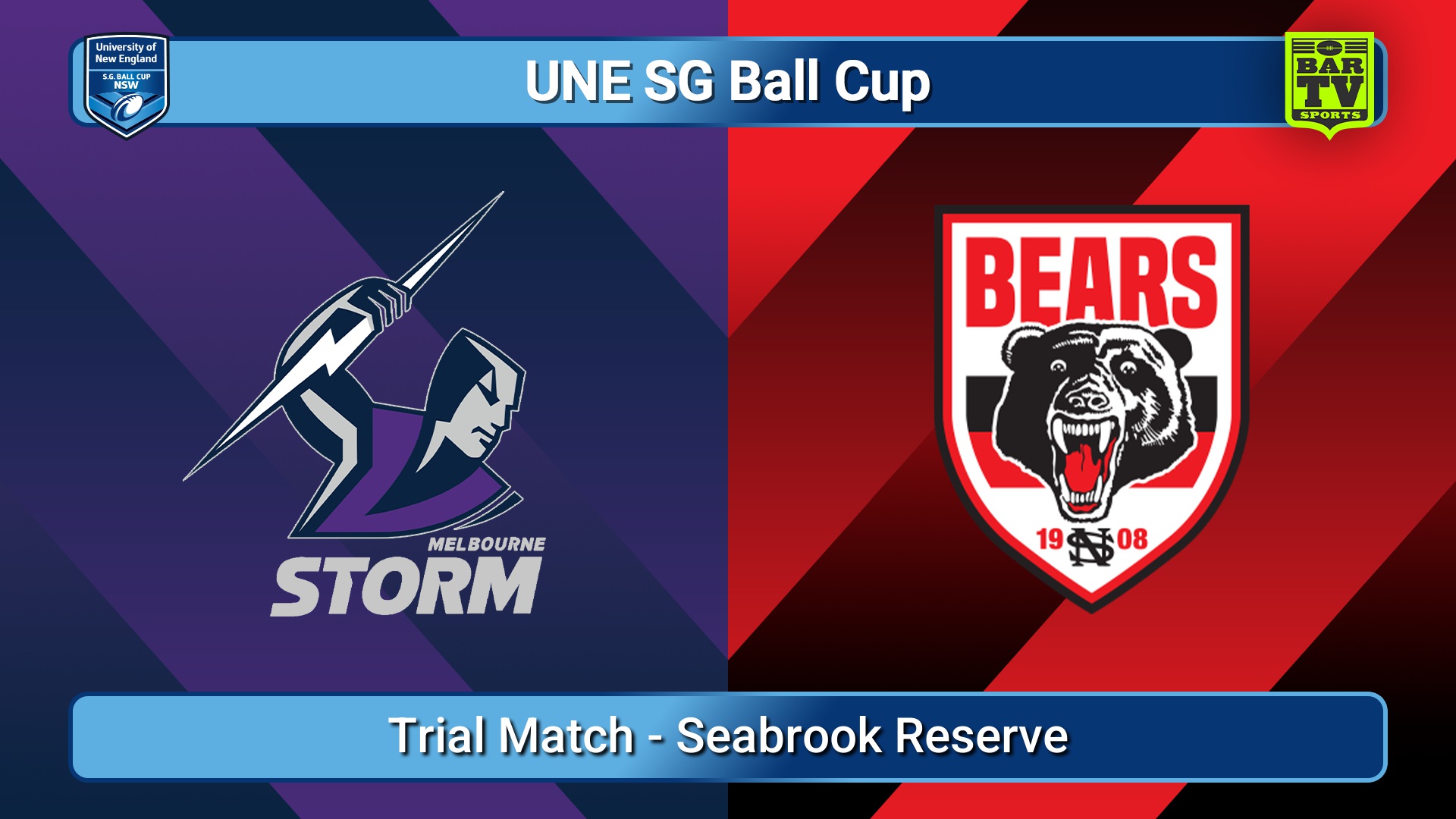 260117-video-UNE SG Ball Cup Trial Match - Melbourne Storm v North Sydney Bears Slate Image