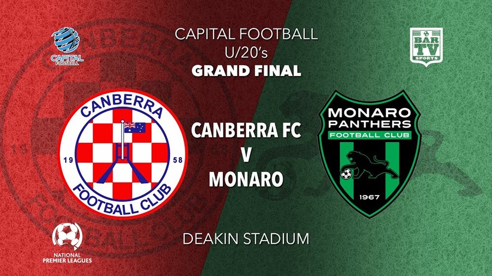 NPL Youth - Capital Territory Prelim Final - Canberra FC U20 v Monaro Panthers FC U20 Slate Image