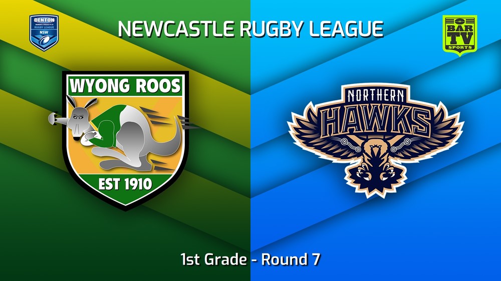 230513-Newcastle RL Round 7 - Denton Engineering Cup - Wyong Roos v Northern Hawks Minigame Slate Image