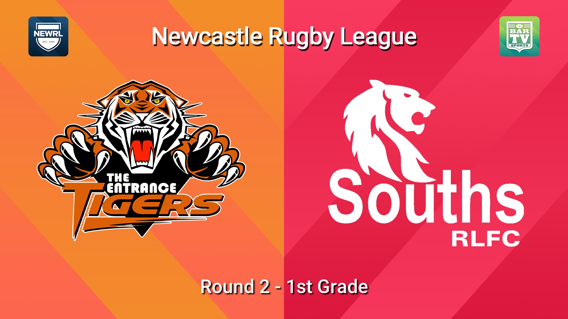 260418-video-Newcastle RL Round 2 - 1st Grade - The Entrance Tigers v South Newcastle Lions Slate Image