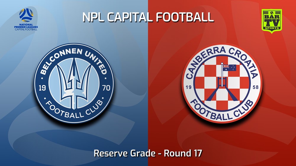 230805-NPL Women - Reserve Grade - Capital Football Round 17 - Belconnen United (women) v Canberra Croatia FC (women) Slate Image