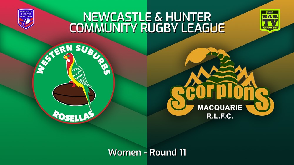 220703-NHRL Round 11 - Women - Western Suburbs Rosellas v Macquarie Scorpions Slate Image