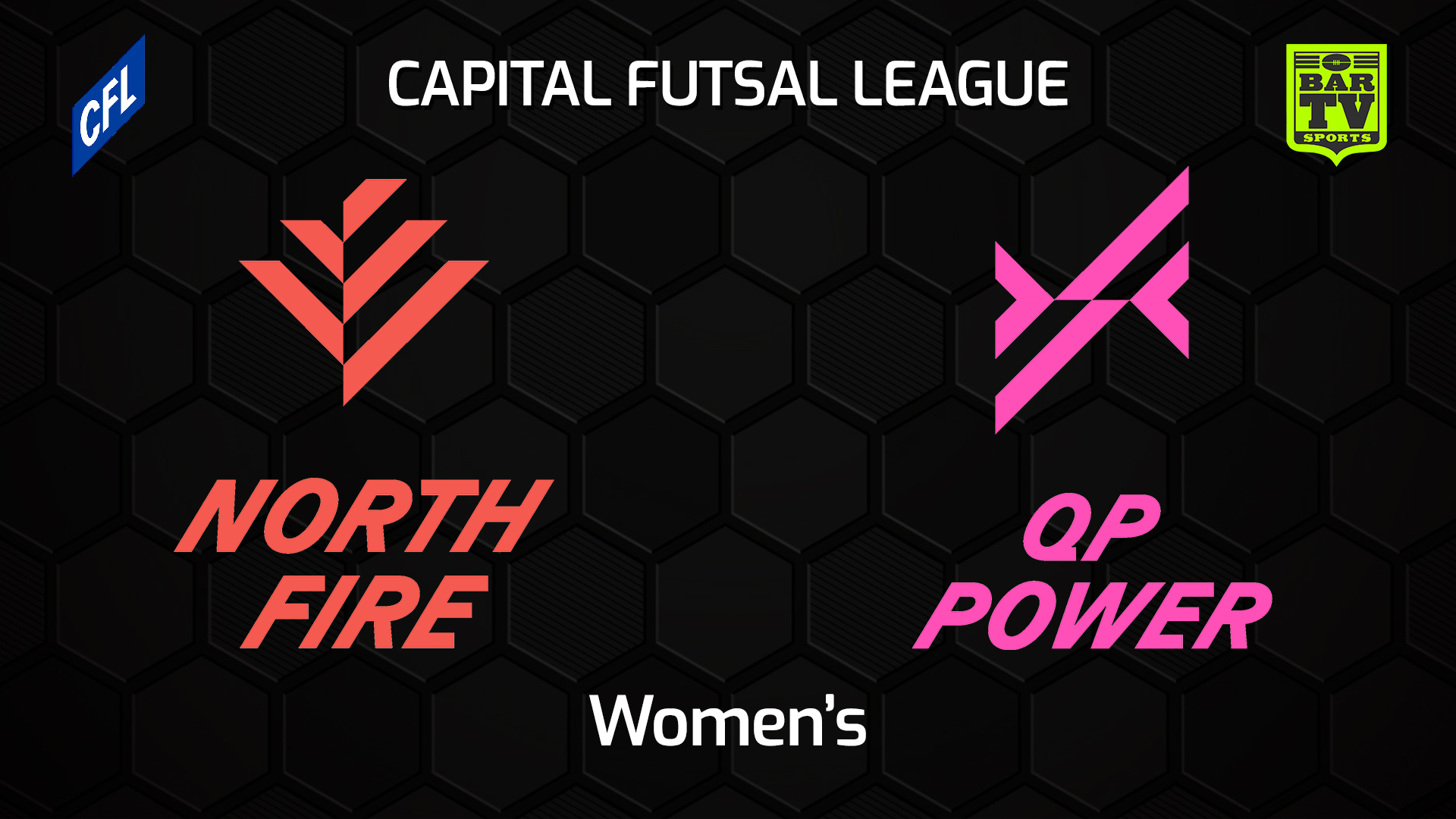 221029-Capital Football Futsal Round 1 - WOMEN'S - North Canberra Fire v Queanbeyan-Palerang Power Slate Image