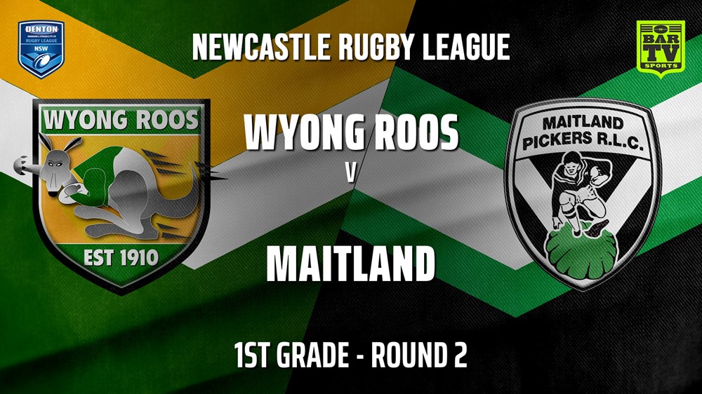 Newcastle Rugby League Round 2 - 1st Grade - Wyong Roos v Maitland Pickers Slate Image
