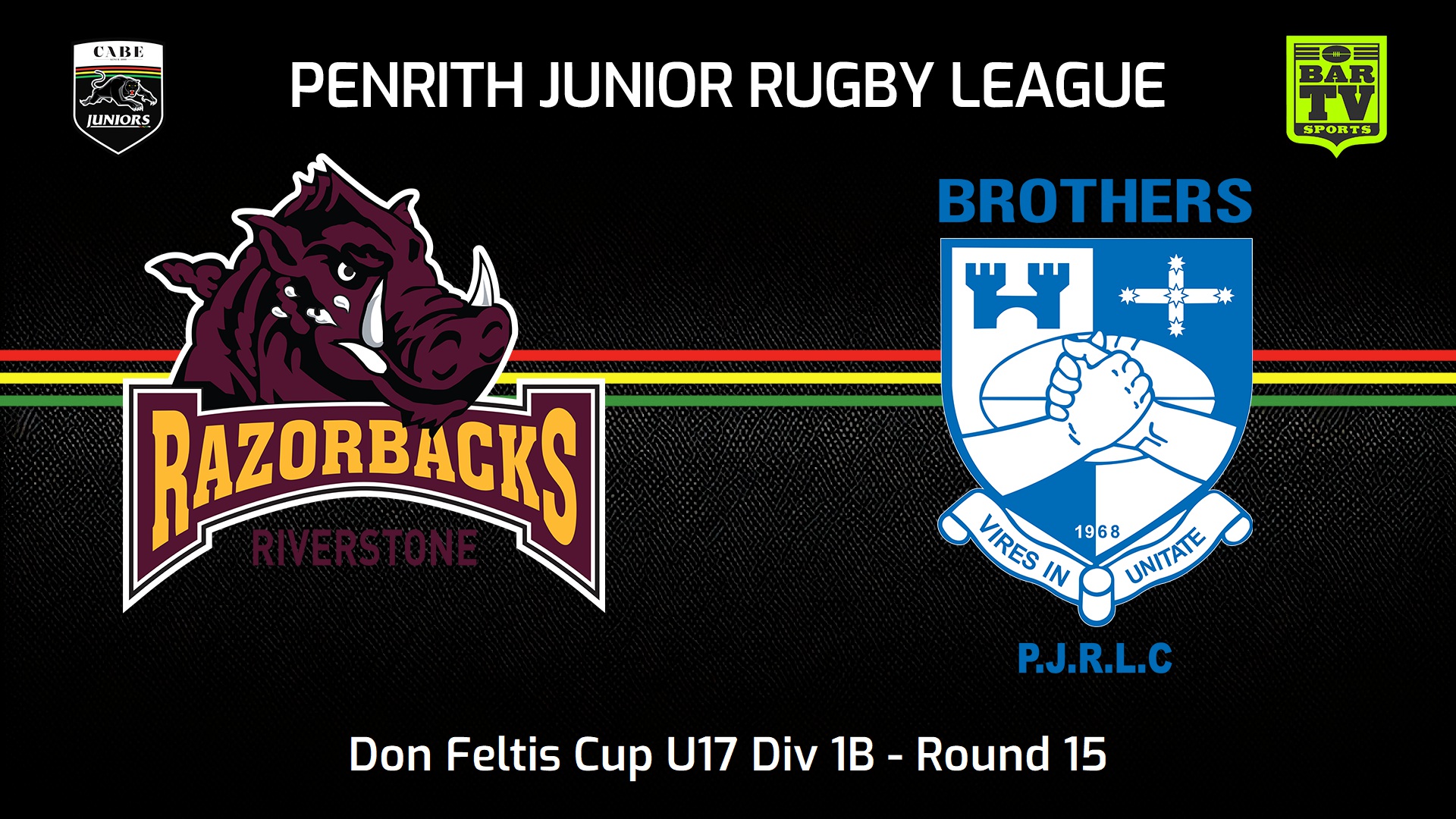 240803-video-Penrith & District Junior Rugby League Round 15 - Don Feltis Cup U17 Div 1B - Riverstone Razorbacks v Brothers Slate Image