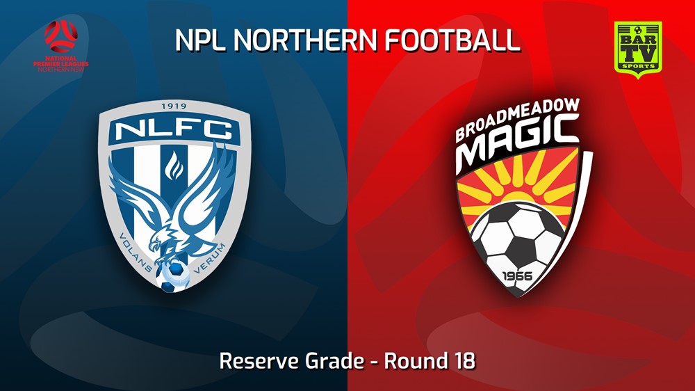 230708-NNSW NPLM Res Round 18 - New Lambton FC (Res) v Broadmeadow Magic Res Minigame Slate Image