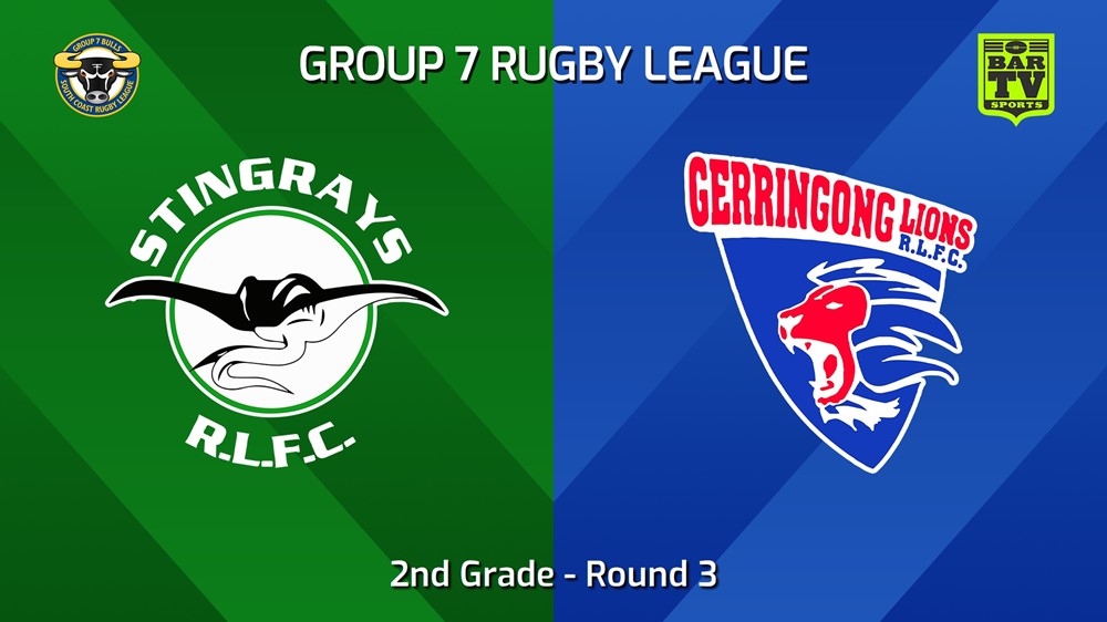 240420-video-South Coast Round 3 - 2nd Grade - Stingrays of Shellharbour v Gerringong Lions Minigame Slate Image