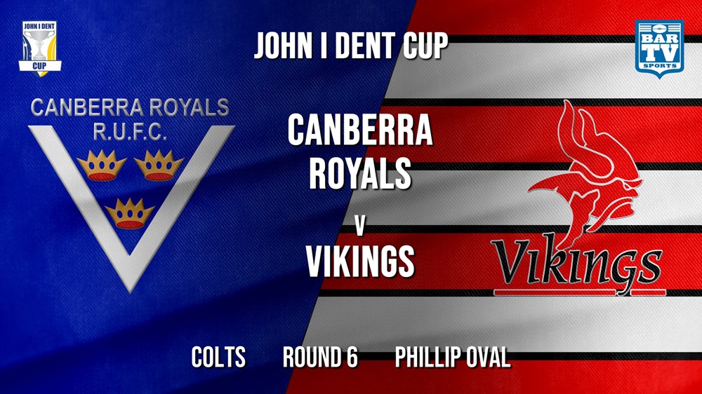 John I Dent Round 6 - Colts - Canberra Royals v Tuggeranong Vikings Slate Image