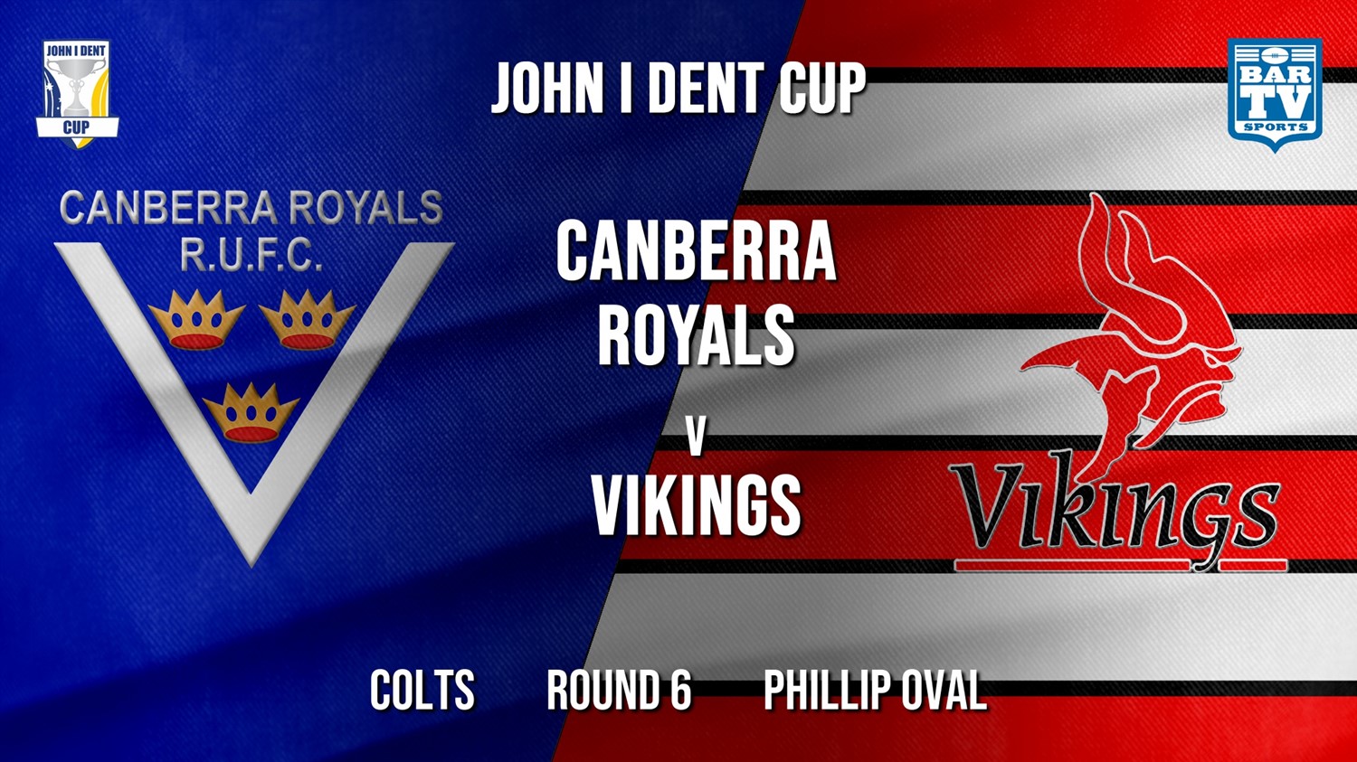 John I Dent Round 6 - Colts - Canberra Royals v Tuggeranong Vikings Minigame Slate Image