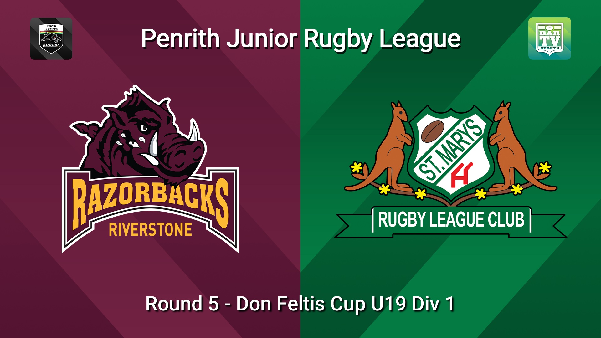260509-video-Penrith & District Junior Rugby League Round 5 - Don Feltis Cup U19 Div 1 - Riverstone v St Marys Slate Image