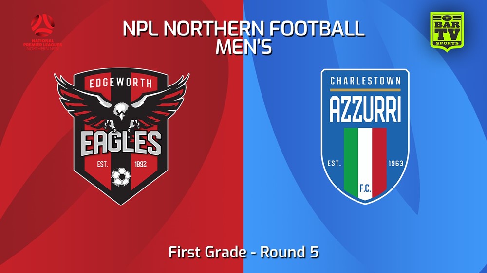 240323-NNSW NPLM Round 5 - Edgeworth Eagles FC v Charlestown Azzurri FC Slate Image