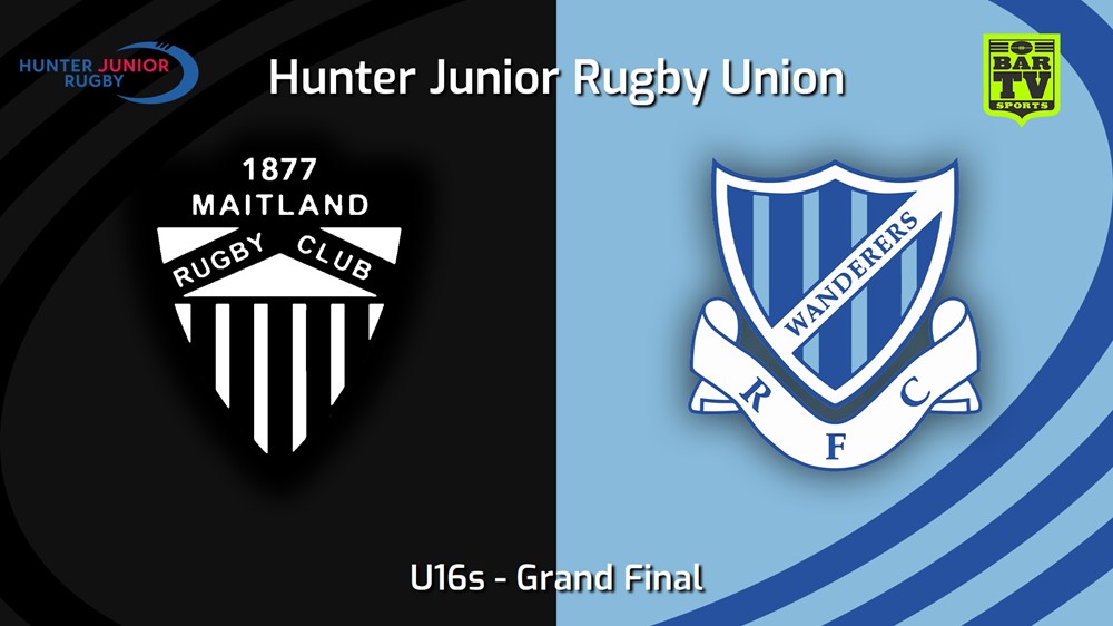 230902-Hunter Junior Rugby Union Grand Final - U16s - Maitland v Wanderers Slate Image