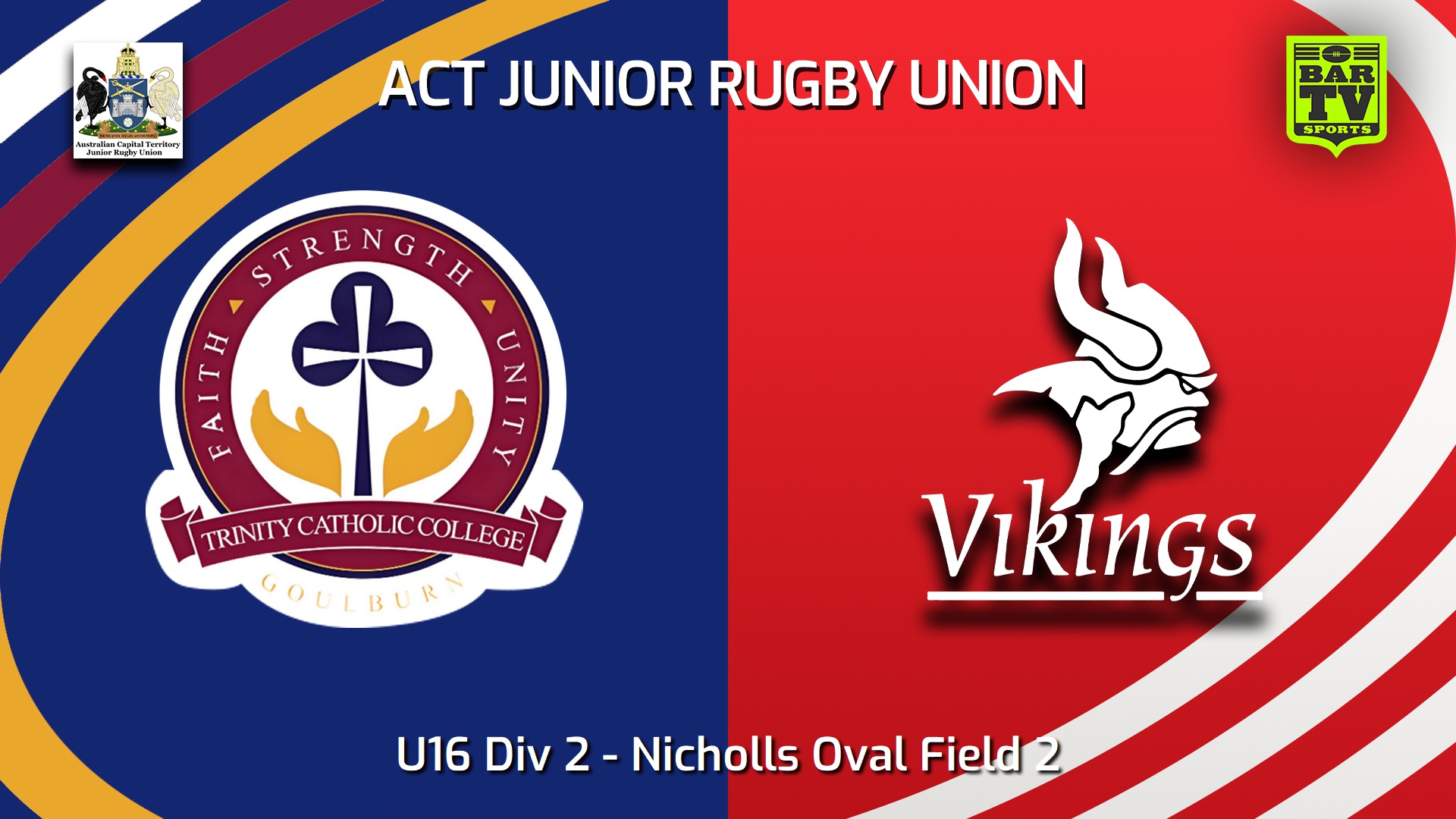 250913-video-ACT Junior Rugby Union Grand Final - U16 Div 2 - Trinity College v Tuggeranong Vikings Minigame Slate Image
