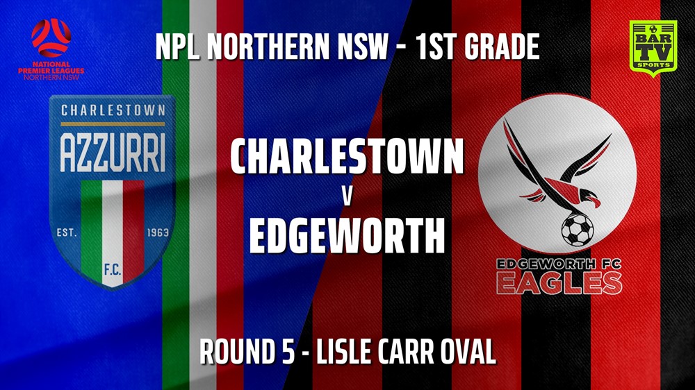 210421-NPL - NNSW Round 5 - Charlestown Azzurri v Edgeworth Eagles FC Slate Image