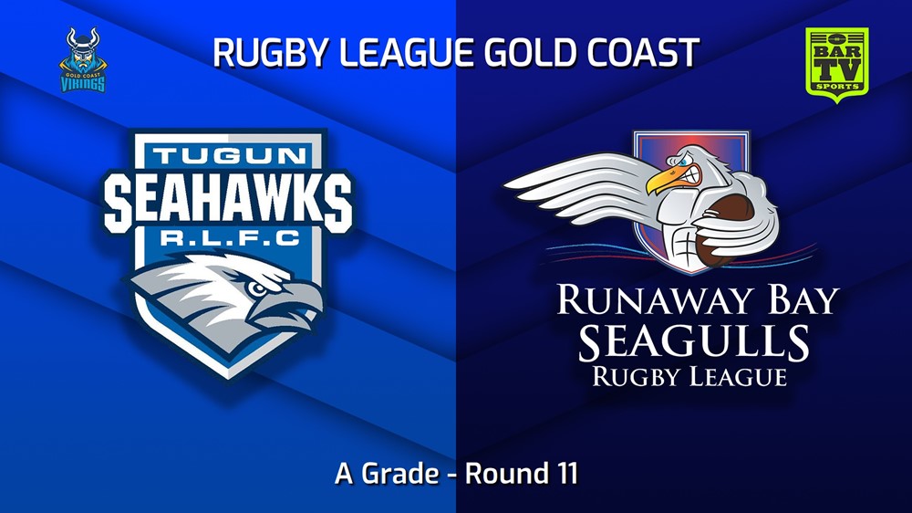 230708-Gold Coast Round 11 - A Grade - Tugun Seahawks v Runaway Bay Seagulls Slate Image