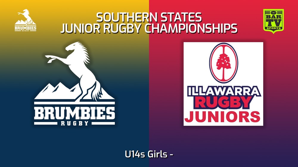 230711-Southern States Junior Rugby Championships U14s Girls - Brumbies Country v Illawarra Rugby Minigame Slate Image