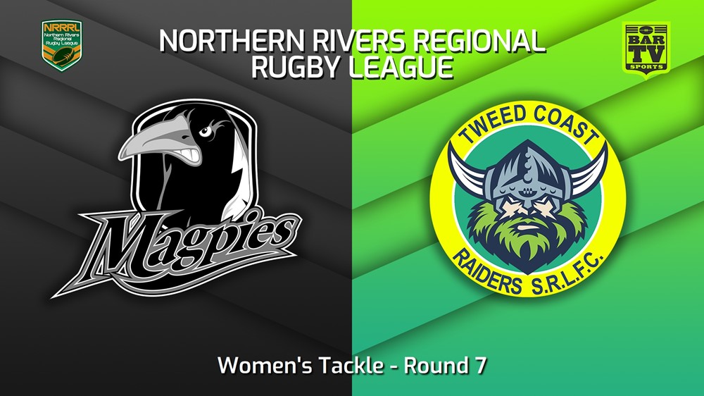 230528-Northern Rivers Round 7 - Women's Tackle - Lower Clarence Magpies v Tweed Coast Raiders Slate Image