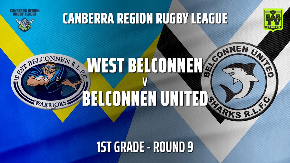 210620-Canberra Round 9 - 1st Grade - West Belconnen Warriors v Belconnen United Sharks Slate Image