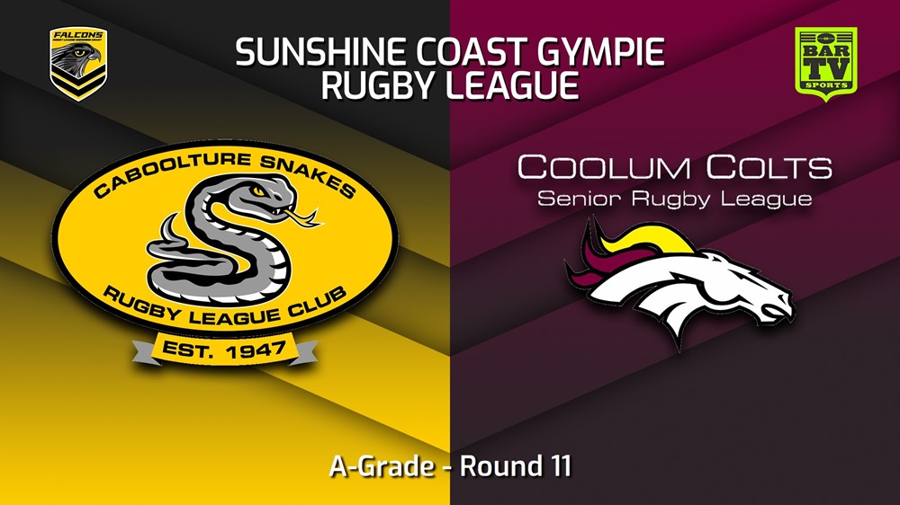 230625-Sunshine Coast RL Round 11 - A-Grade - Caboolture Snakes v Coolum Colts Minigame Slate Image