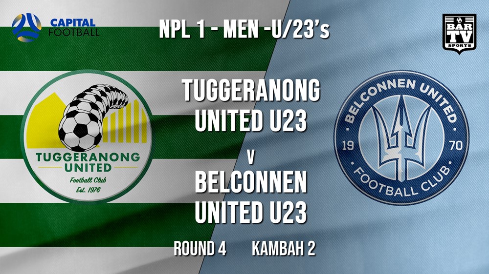 NPL1 Men - U23 - Capital Football  Round 4 - Tuggeranong United U23 v Belconnen United U23 Minigame Slate Image