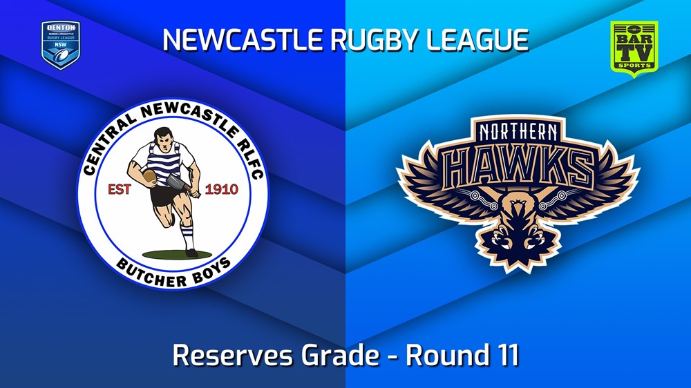 MINI GAME: Newcastle Round 11 - Reserves Grade - Central Newcastle v Northern Hawks Slate Image