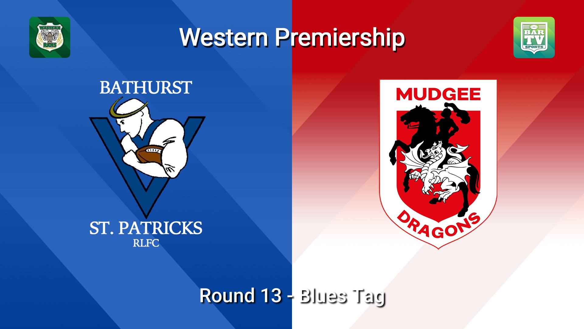 260726-video-Western Premiership Round 13 - Blues Tag - Bathurst St. Pats v Mudgee Dragons Slate Image