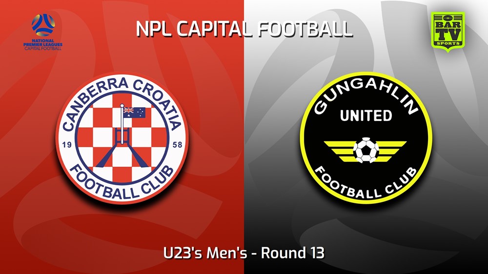 230702-Capital NPL U23 Round 13 - Canberra Croatia FC U23 v Gungahlin United U23 Slate Image
