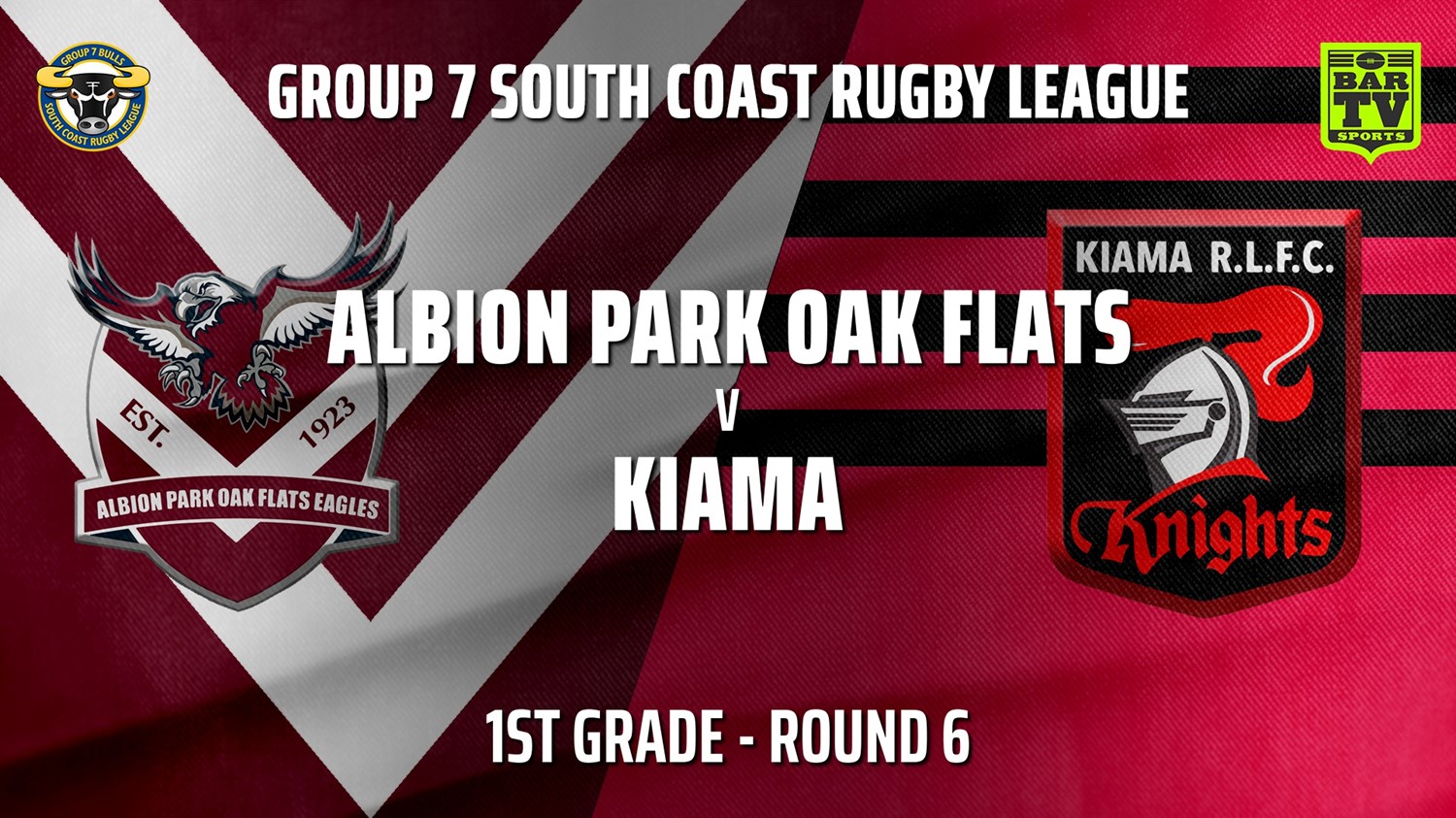 210523-Group 7 RL Round 6 - 1st Grade - Albion Park Oak Flats v Kiama Knights Slate Image