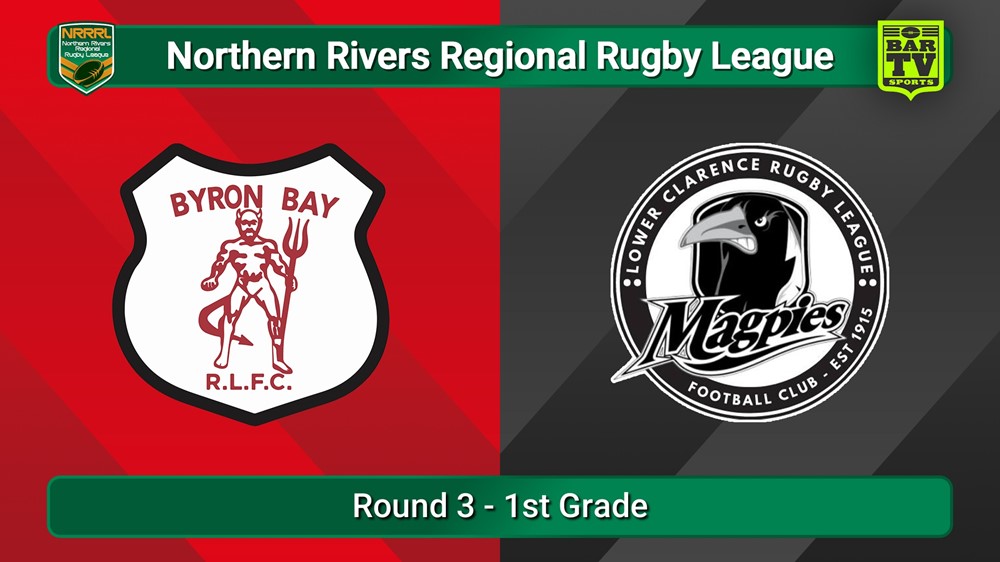250427-video-Northern Rivers Round 3 - 1st Grade - Byron Bay Red Devils v Lower Clarence Magpies Slate Image