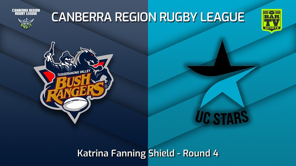 230527-Canberra Round 4 - Katrina Fanning Shield - Tuggeranong Bushrangers v UC Stars Slate Image