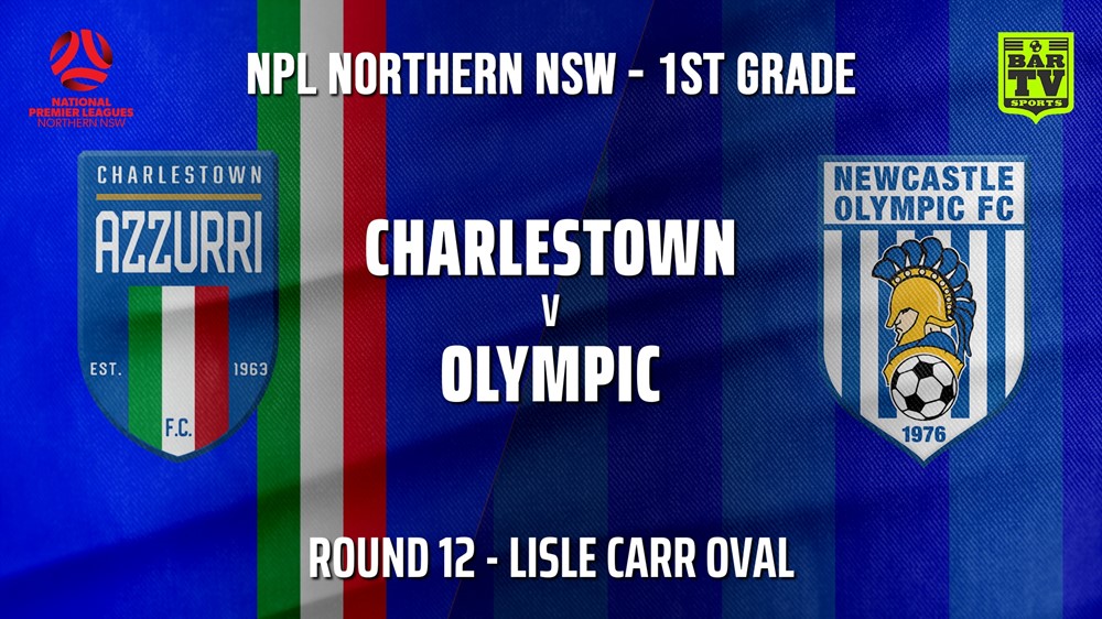 MINI GAME: NNSW NPL Round 12 - Charlestown Azzurri v Newcastle Olympic Slate Image