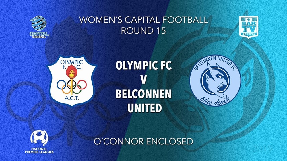 NPL Women - Capital Round 15 - Canberra Olympic FC (women) v Belconnen United FC (women) Slate Image