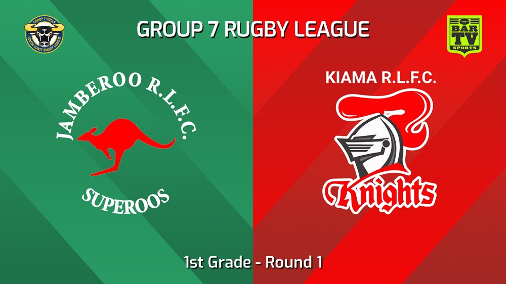 240713-video-South Coast Round 1 - 1st Grade - Jamberoo Superoos v Kiama Knights Slate Image