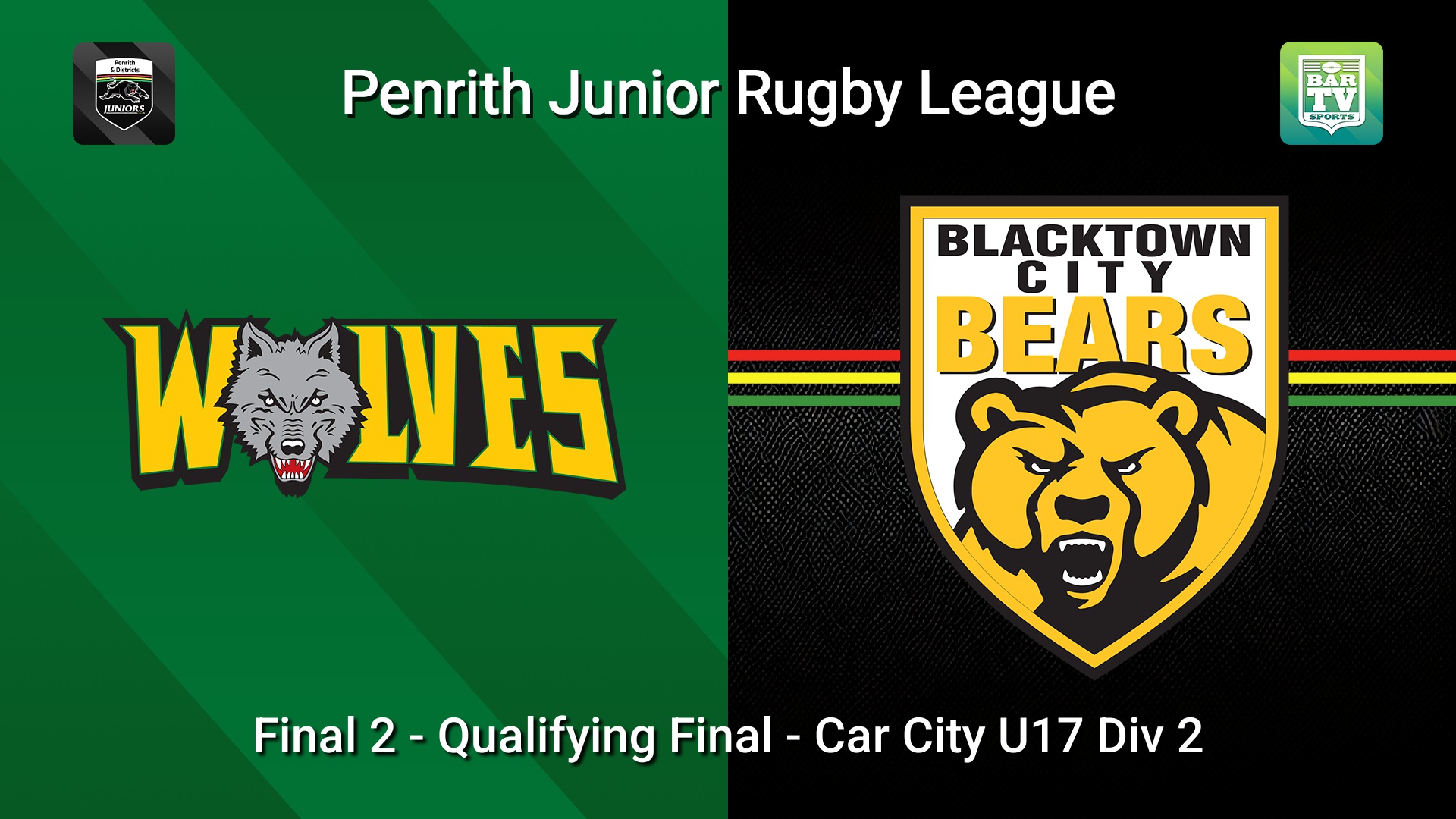 260822-video-Penrith & District Junior Rugby League Final 2 - Qualifying Final - Car City U17 Div 2 - Windsor Wolves v Blacktown City Slate Image