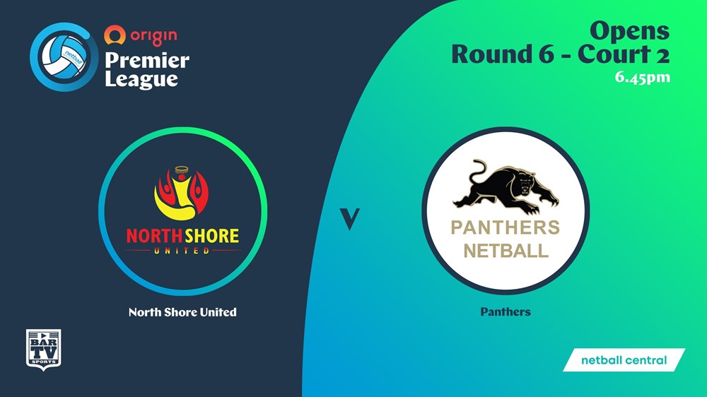 NSW Prem League Round 6 - Court 2 - Opens - North Shore United v Panthers Slate Image